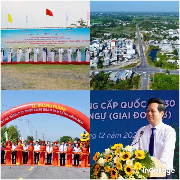 Đồng Tháp: Góp 2 dự án trọng điểm vào 234 công trình hạ tầng tiêu biểu trên toàn quốc